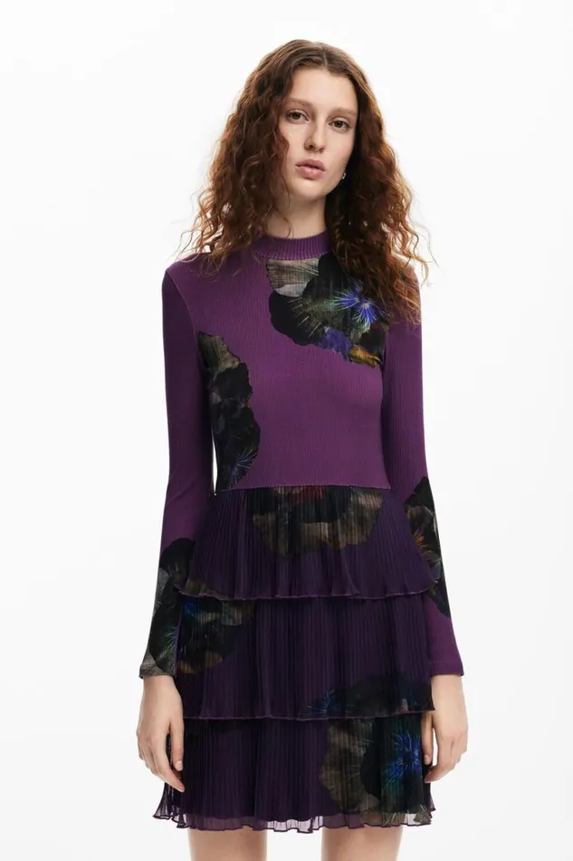 Women Dresses And Jumpsuits Desigual Floral Ruffle Dress