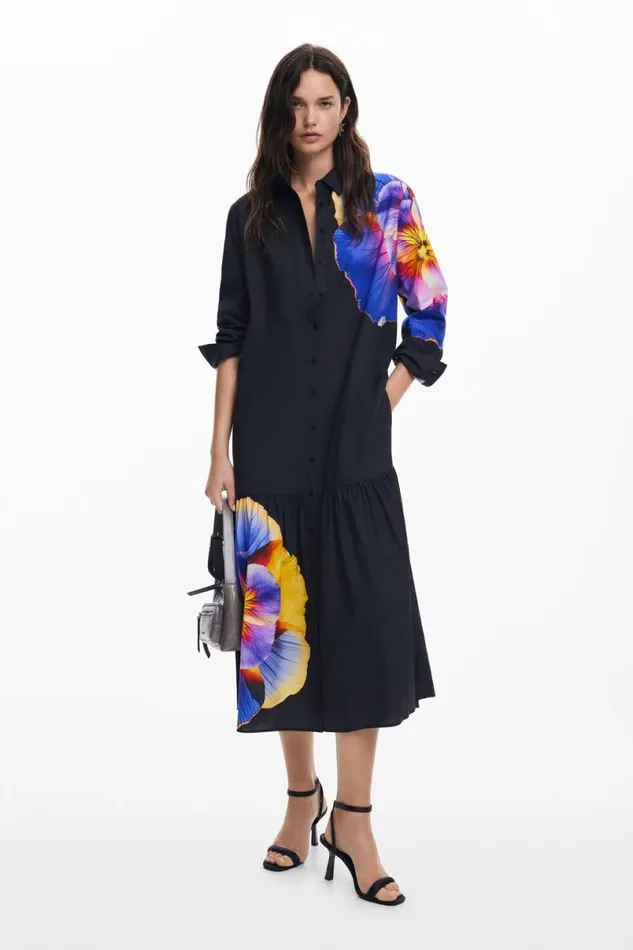 Women Dresses And Jumpsuits Desigual Floral Shirt Dress M Christian Lacroix