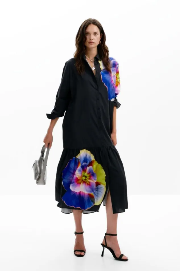 Women Dresses And Jumpsuits Desigual Floral Shirt Dress M Christian Lacroix