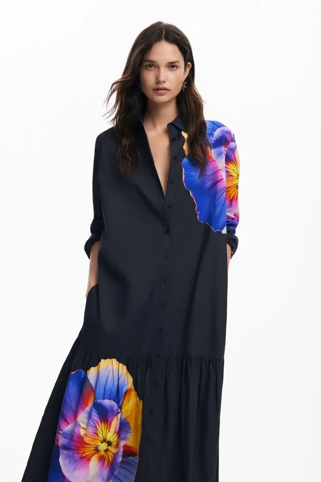 Women Dresses And Jumpsuits Desigual Floral Shirt Dress M Christian Lacroix