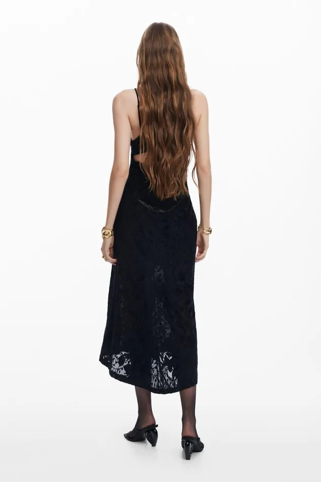 Women Dresses And Jumpsuits Desigual Lingerie Midi Dress