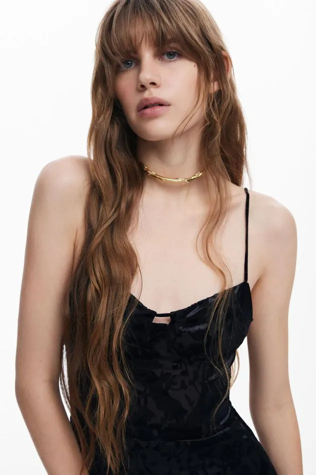 Women Dresses And Jumpsuits Desigual Lingerie Midi Dress