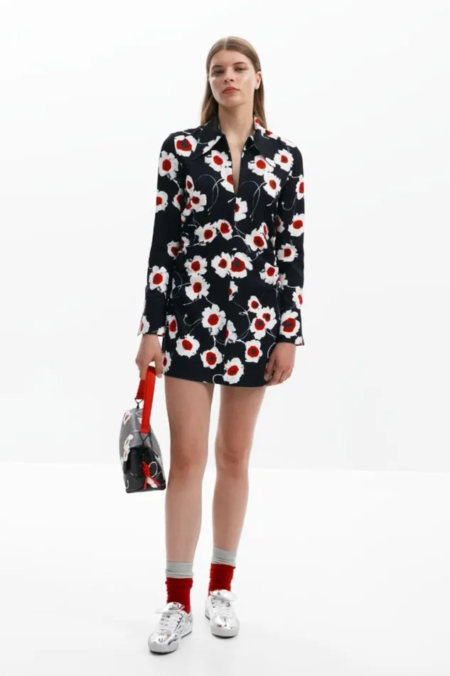 Women Dresses And Jumpsuits Desigual Printed Shirt Dress