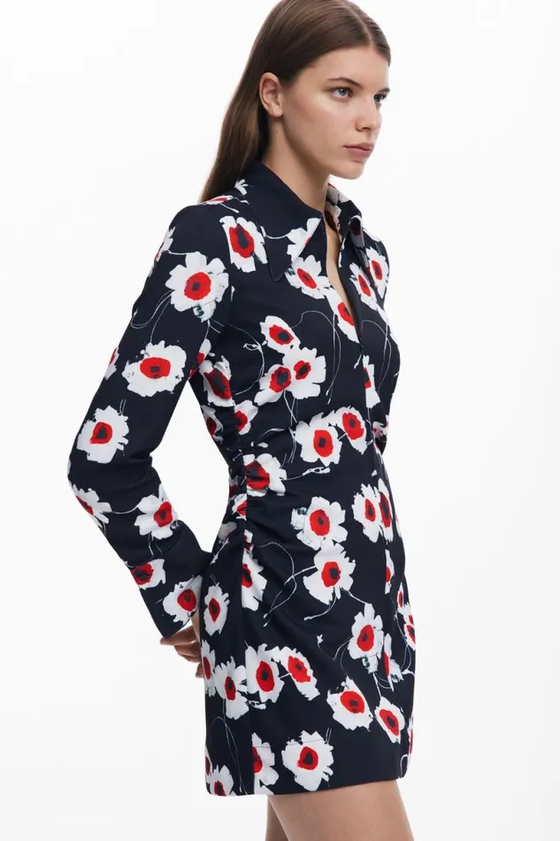 Women Dresses And Jumpsuits Desigual Printed Shirt Dress