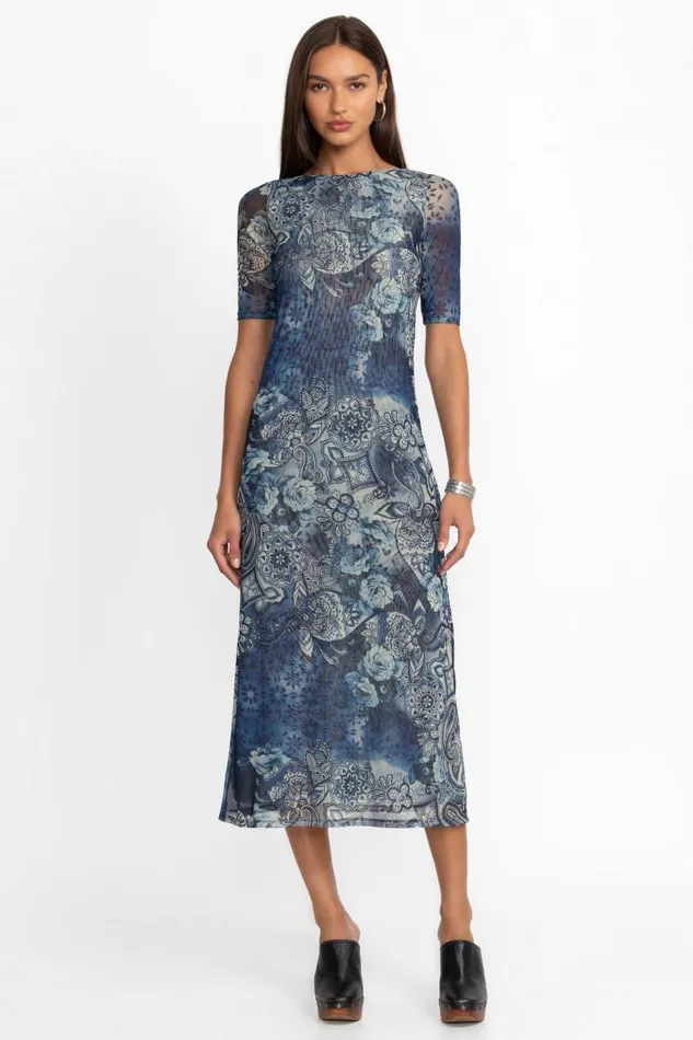 Women Dresses Johnny Was THE MESH MIDI DRESS Isobel