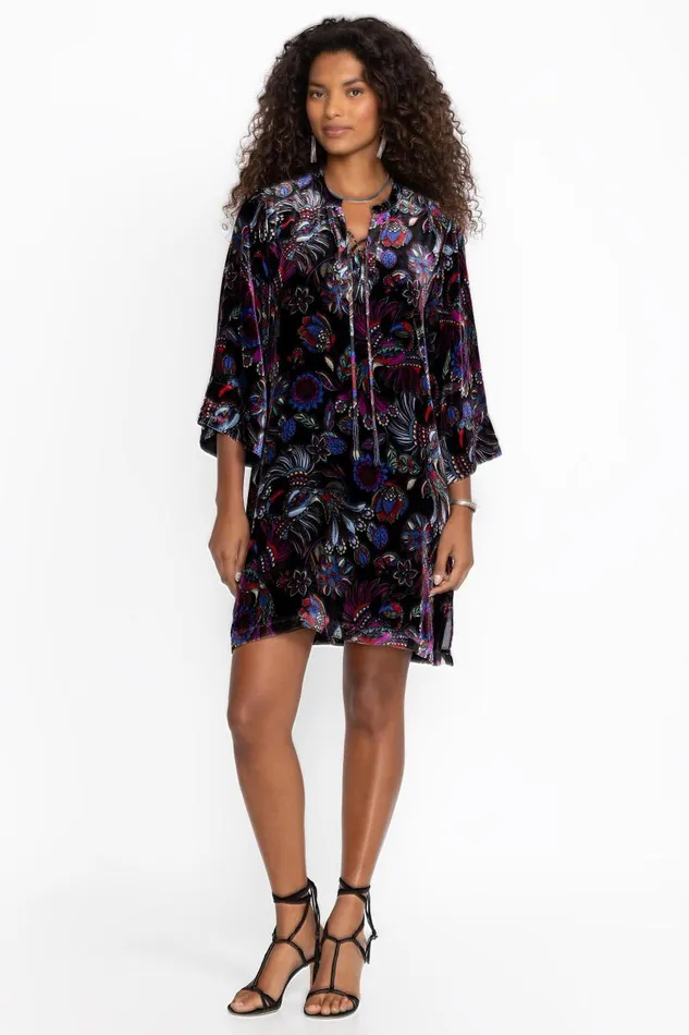 Women Dresses Johnny Was TIE FRONT KIMONO DRESS Avya