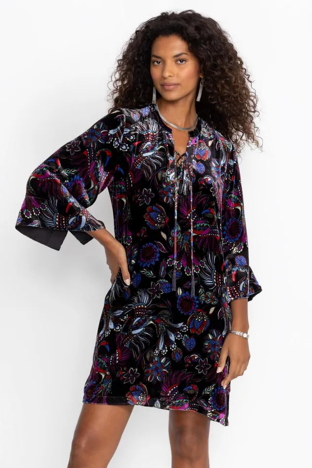 Women Dresses Johnny Was TIE FRONT KIMONO DRESS Avya Women Dresses Johnny Was TIE FRONT KIMONO DRESS Avya