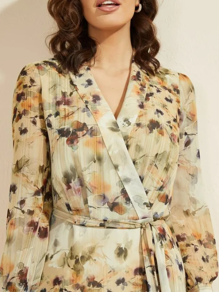 Women Dresses Marciano Floral Blush Midi Dress Floral Blush Print Women Dresses Marciano Floral Blush Midi Dress Floral Blush Print