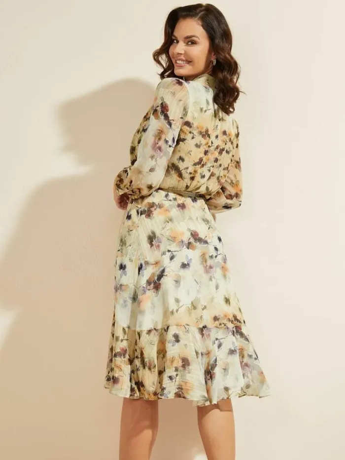Women Dresses Marciano Floral Blush Midi Dress Floral Blush Print Women Dresses Marciano Floral Blush Midi Dress Floral Blush Print