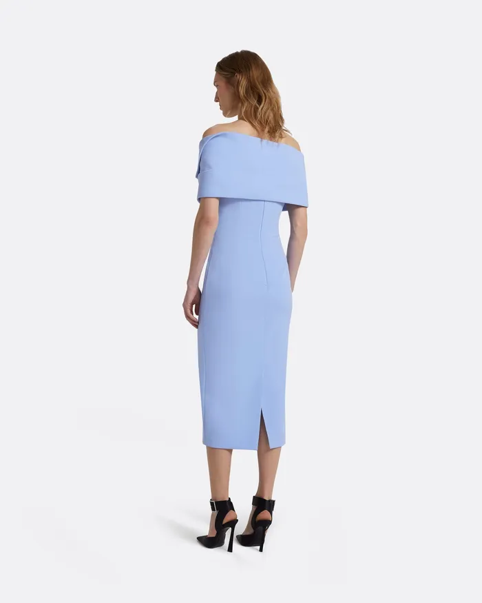 Women Dresses Safiyaa Iana Carolina Blue Midi Dress Carolina Blue