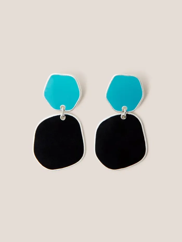 Women EARRINGS White Stuff Calia Enamel Earring Blue Multi Women EARRINGS White Stuff Calia Enamel Earring Blue Multi
