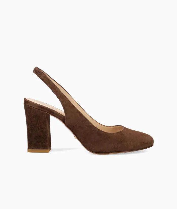 Women Espen Mid Heel 8211 Oak Pelle Moda High Heels
