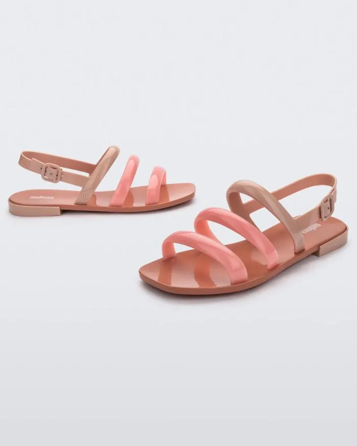 Women Essential Wave Beigepink Melissa Sandals