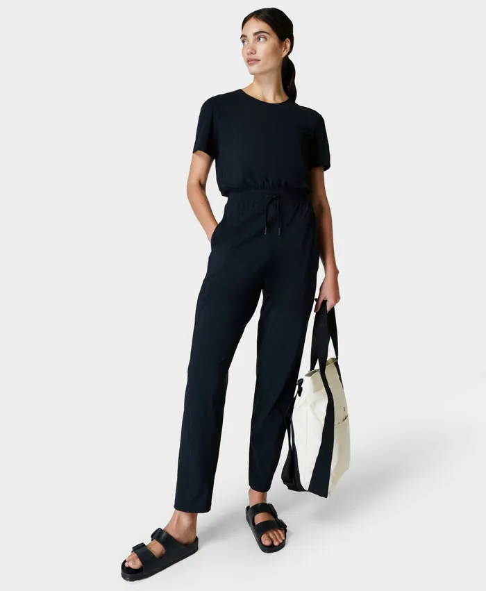 Women Explorer Jumpsuit Black Dresses and Jumpsuits Sweaty Betty