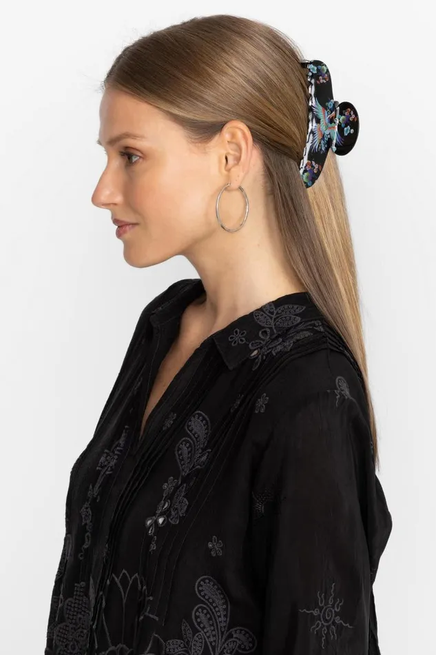 Women Hair Accessories Johnny Was Dreamer Hairclip Black Women Hair Accessories Johnny Was Dreamer Hairclip Black