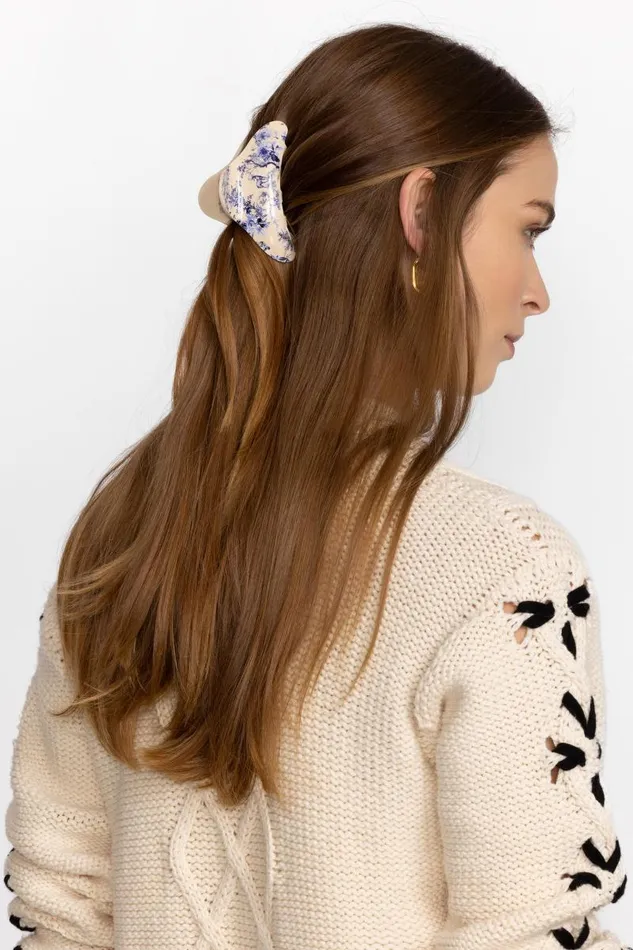Women Hair Accessories Johnny Was LUCA HAIRCLIP Cream Women Hair Accessories Johnny Was LUCA HAIRCLIP Cream