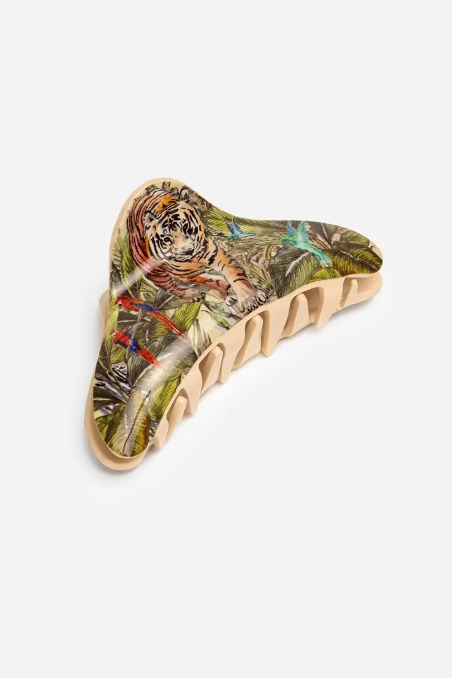 Women Hair Accessories Johnny Was WILD LIFE HAIRCLIP Cream