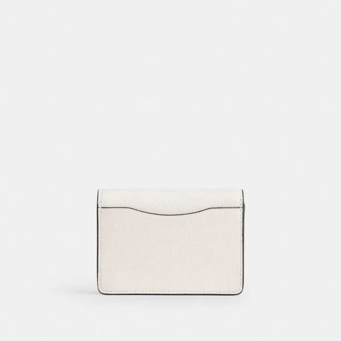 Women Half Flap Card Case Brasschalk Coach Clutches