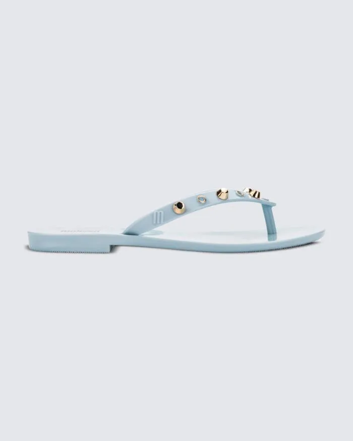 Women Harmonic Studs Blue Melissa Flip Flops