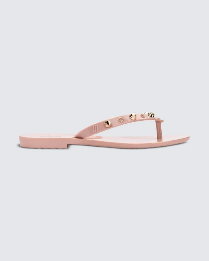 Women Harmonic Studs Pink Melissa Flip Flops