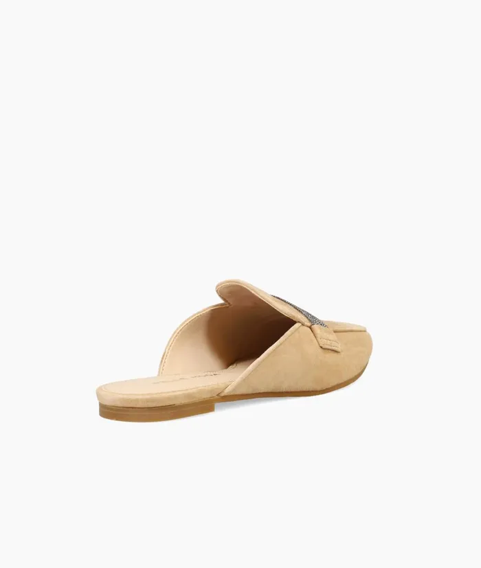 Women Herra Slide 8211 Latte Pelle Moda Flats Women Herra Slide 8211 Latte Pelle Moda Flats