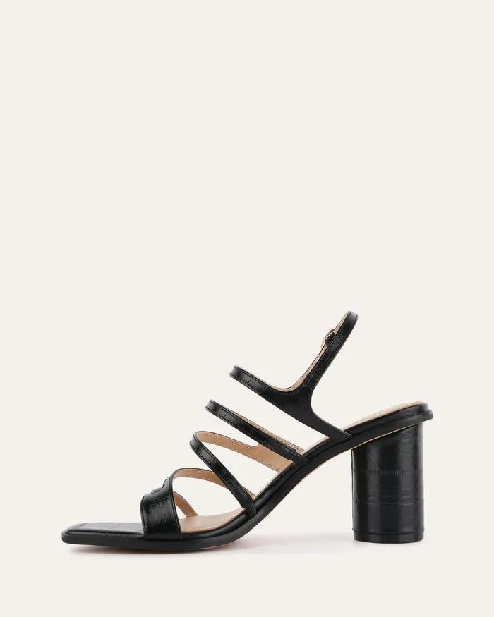 Women HIGH SANDALS jomercer Nobu high heel sandals black shiny lizard Women HIGH SANDALS jomercer Nobu high heel sandals black shiny lizard