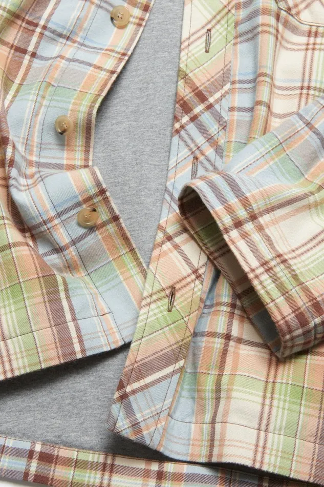 Women Hooded Overshirt Jacket Browngreen Acne Studios Outerwear