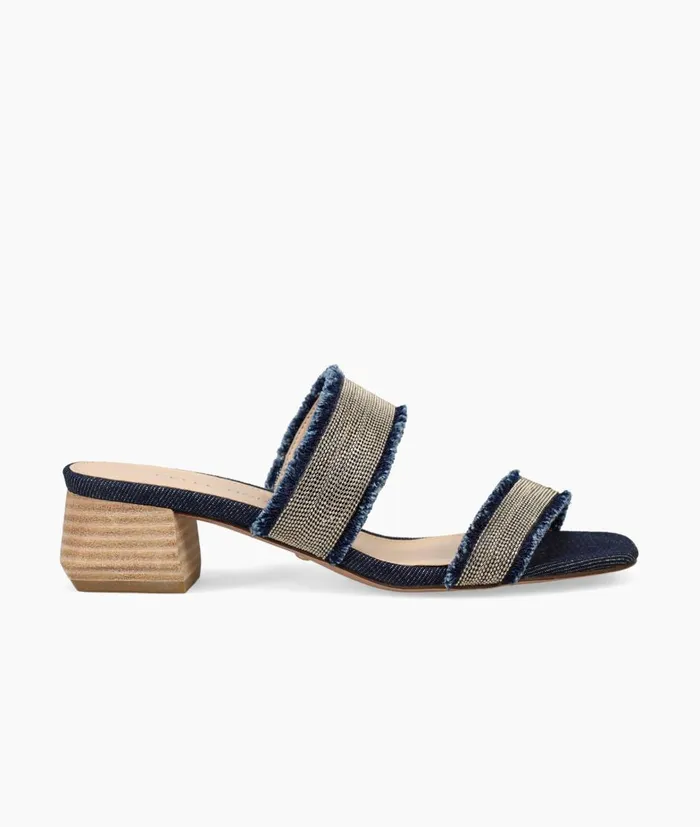 Women Iona Slide 8211 Indigo Pelle Moda Low Heels
