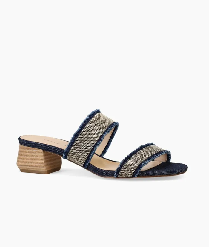 Women Iona Slide 8211 Indigo Pelle Moda Low Heels Women Iona Slide 8211 Indigo Pelle Moda Low Heels