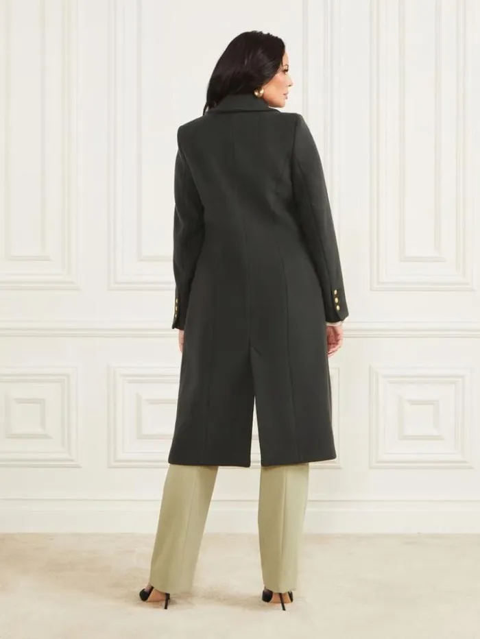 Women Jackets Marciano Francesca London Coat Chenille Green Women Jackets Marciano Francesca London Coat Chenille Green