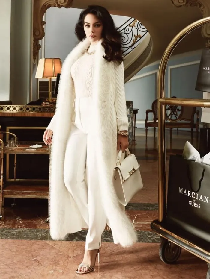 Women Jackets Marciano Paula FauxFur Long Cardigan Sweater Pale Pearl Women Jackets Marciano Paula FauxFur Long Cardigan Sweater Pale Pearl