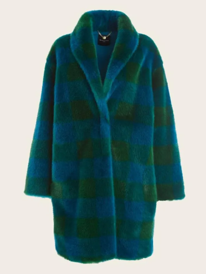 Women Jackets Marciano Rochelle Coat Green And Bermuda Blue Bi Women Jackets Marciano Rochelle Coat Green And Bermuda Blue Bi