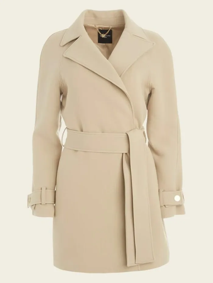 Women Jackets Marciano Scarlett Austin Wrap Coat Natural Siena Women Jackets Marciano Scarlett Austin Wrap Coat Natural Siena