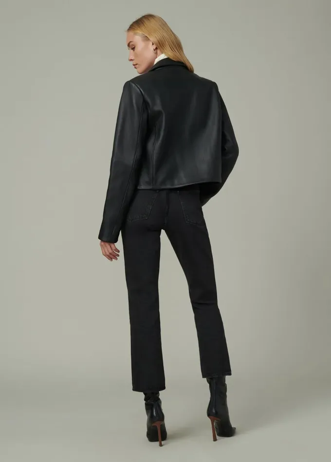 Women Jackets Outerwear Joe039s Jeans THE MAREN LEATHER JACKET Black