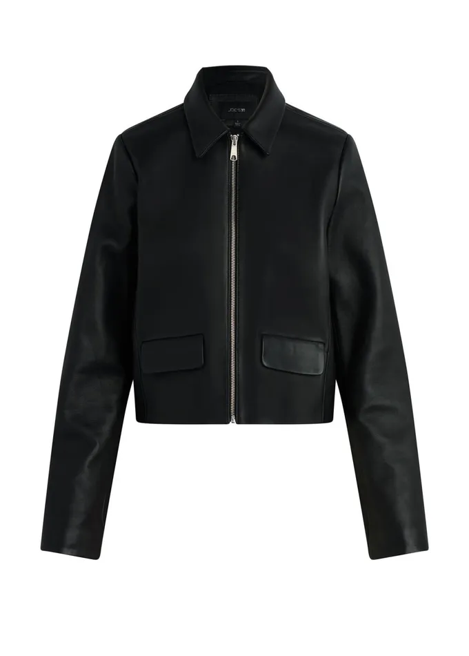 Women Jackets Outerwear Joe039s Jeans THE MAREN LEATHER JACKET Black
