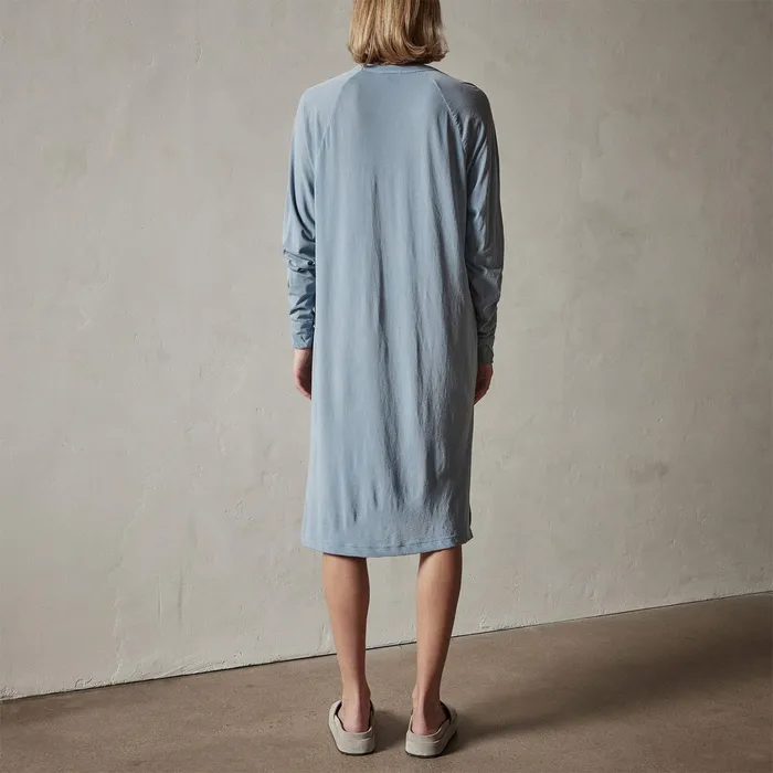WOMEN James Perse DRESSESJUMPSUITS Relaxed Raglan Dress Bluestone Pigment