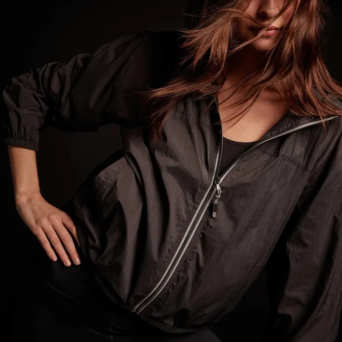 WOMEN James Perse JACKETSOUTERWEAR Oversized Full Zip Parka Black
