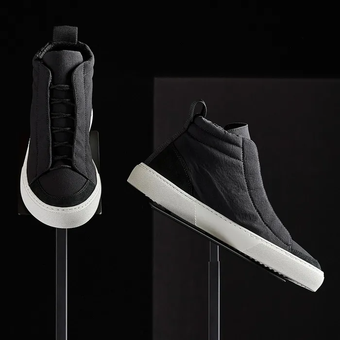 WOMEN James Perse LACEUPS Women039s Solstice High Top Skate Sneaker Blackblack