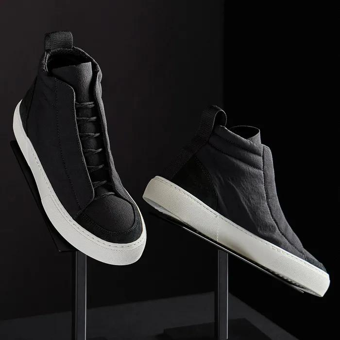 WOMEN James Perse LACEUPS Women039s Solstice High Top Skate Sneaker Blackblack