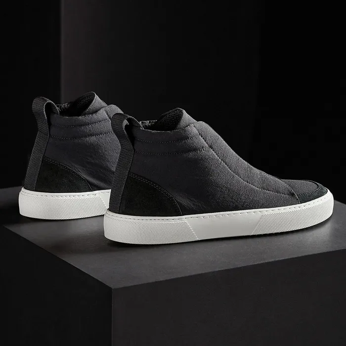 WOMEN James Perse LACEUPS Women039s Solstice High Top Skate Sneaker Blackblack