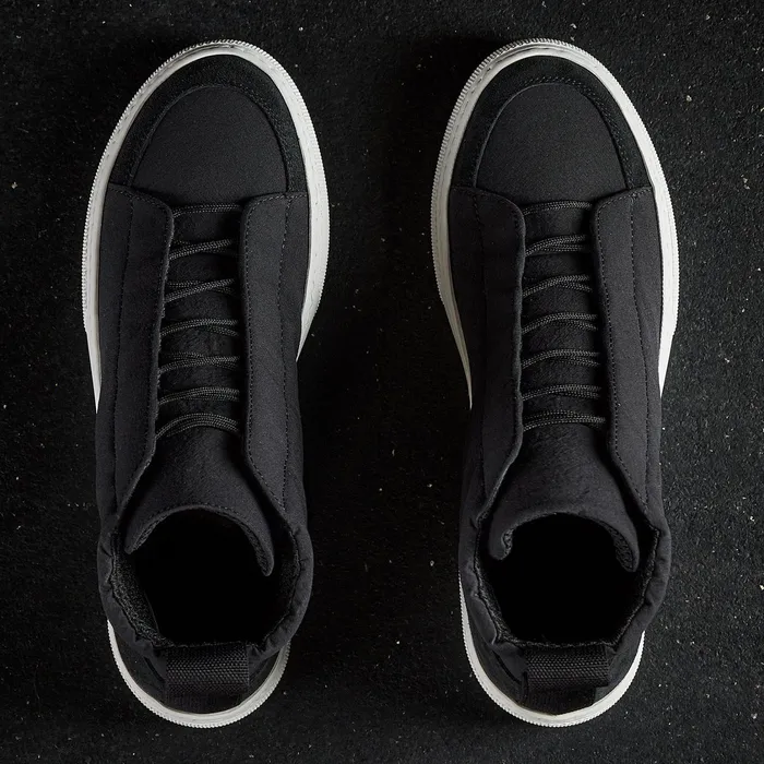 WOMEN James Perse LACEUPS Women039s Solstice High Top Skate Sneaker Blackblack