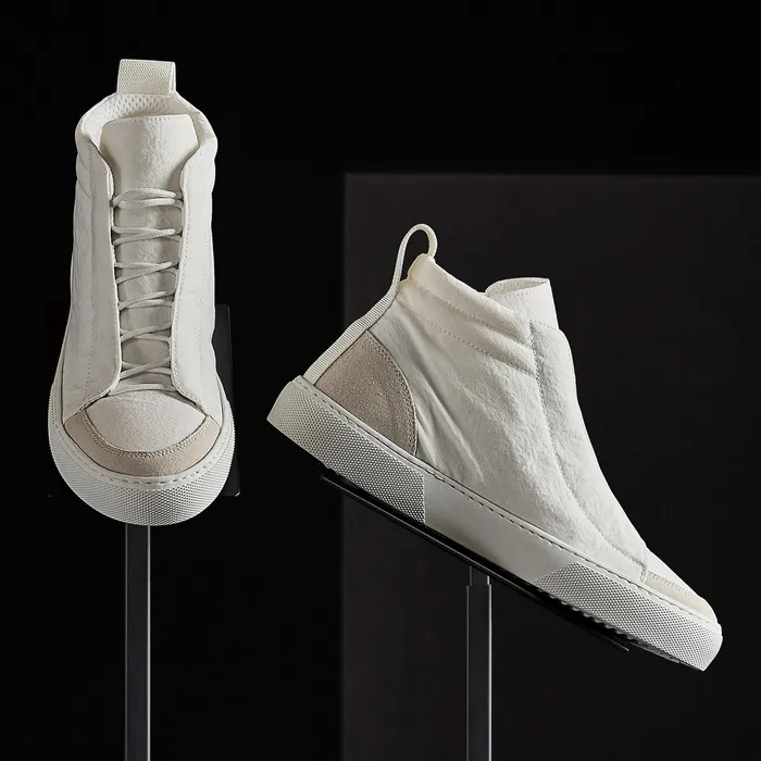 WOMEN James Perse LACEUPS Women039s Solstice High Top Skate Sneaker Whitetaupe