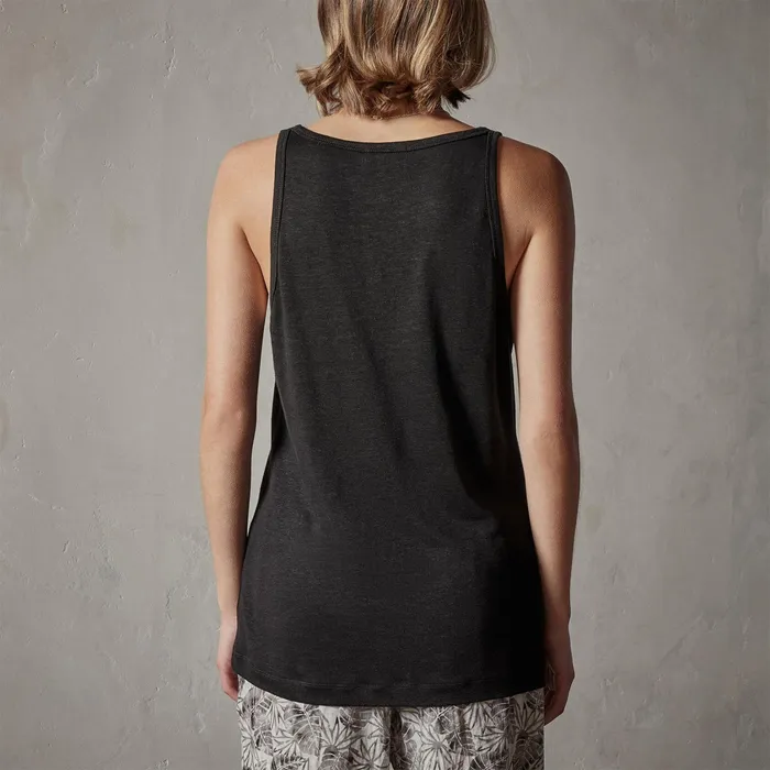 WOMEN James Perse LOS ANGELES COLLECTION Linen Jersey Tank Black