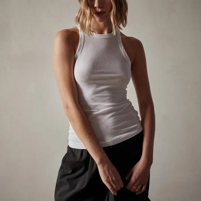 WOMEN James Perse LOS ANGELES COLLECTION Sunset Tank White