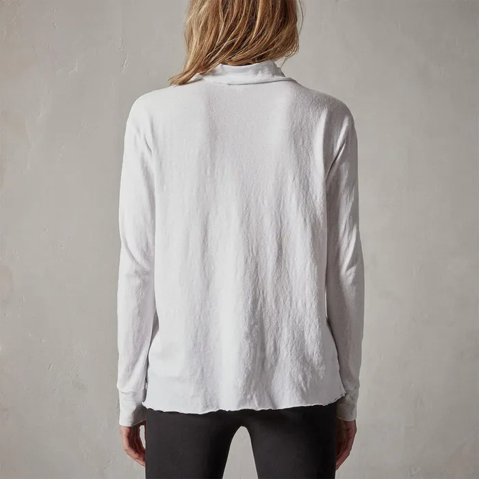 WOMEN James Perse NOVELTY TOPS Jersey Funnel Neck White
