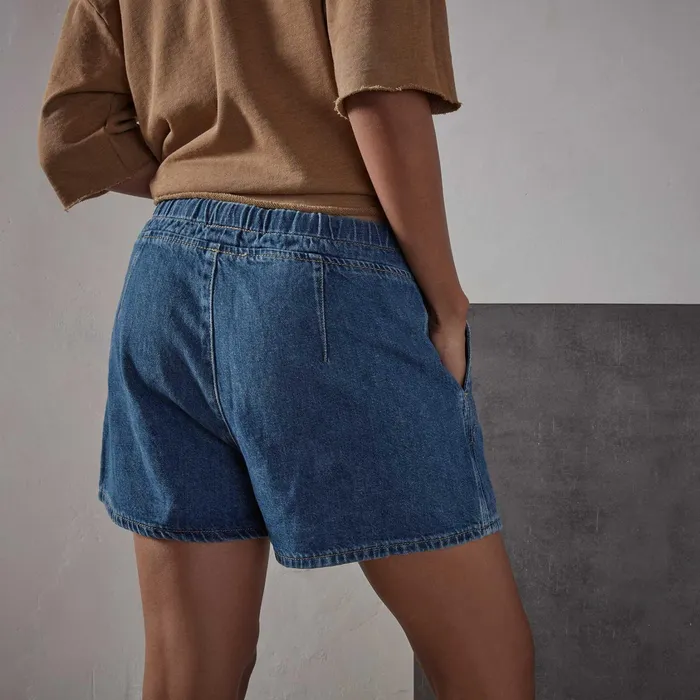 WOMEN James Perse SHORTS Patch Pocket Denim Short Dark Indigo