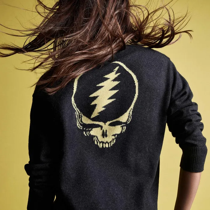 WOMEN James Perse SWEATERS Grateful Dead Pullover Hoodie Anthracite