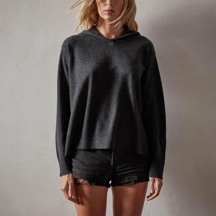 WOMEN James Perse SWEATERS Grateful Dead Pullover Hoodie Anthracite