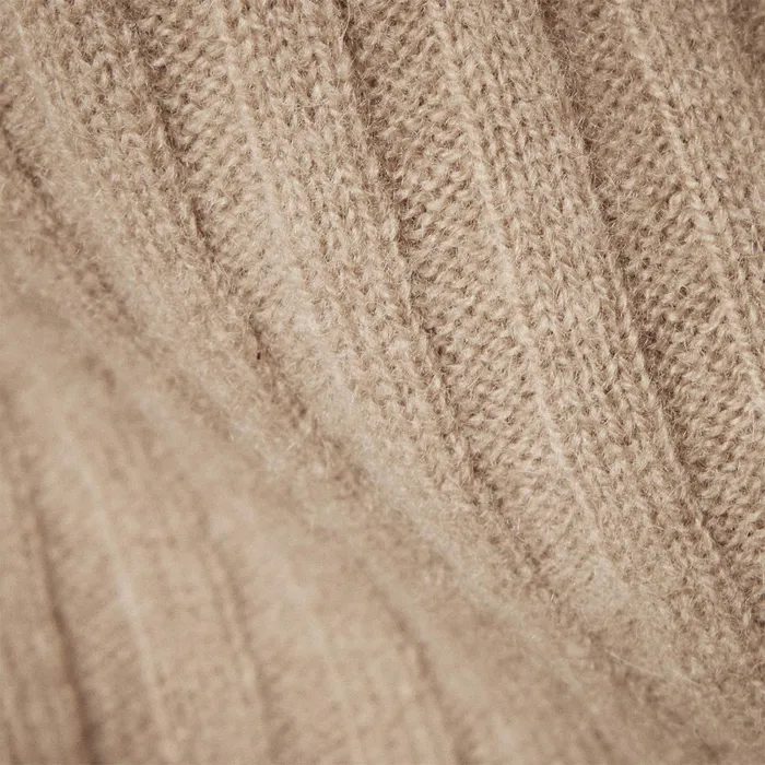 WOMEN James Perse SWEATERS Ribbed Cashmere Cardigan Mocha