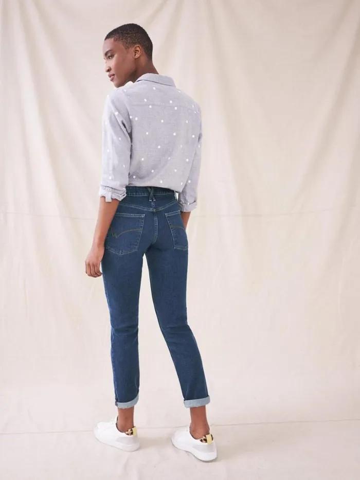 Women JEANS White Stuff Brooke Straight Leg Jeans Mid Denim Women JEANS White Stuff Brooke Straight Leg Jeans Mid Denim